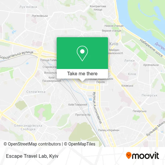 Escape Travel Lab map