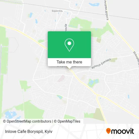 Inlove Cafe Boryspil map