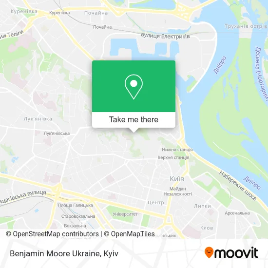 Benjamin Moore Ukraine map