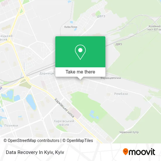 Data Recovery In Kyiv map