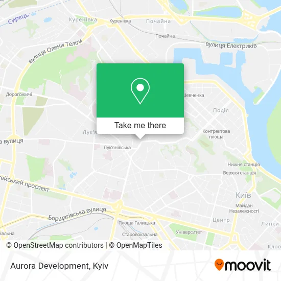 Aurora Development map