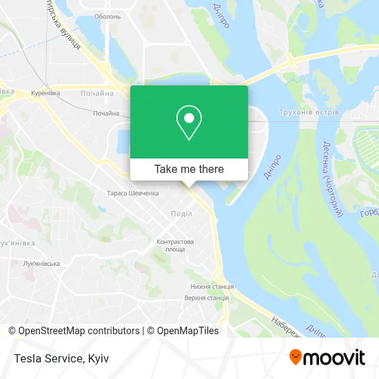 Tesla Service map