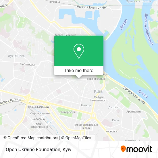 Open Ukraine Foundation map