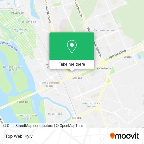 Top Web map