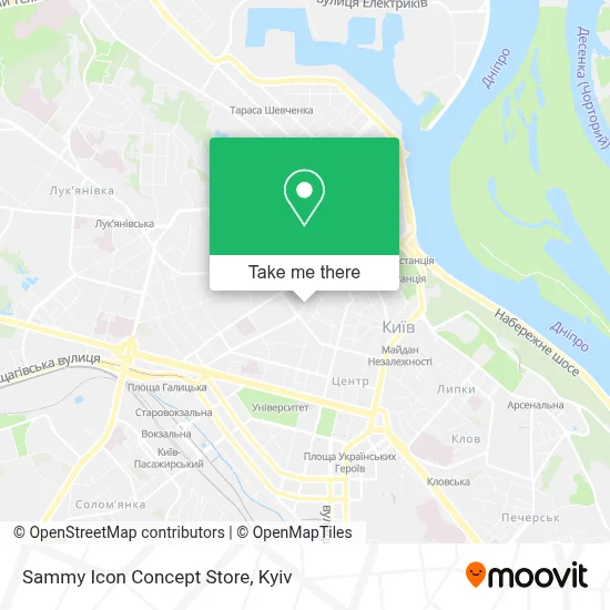 Sammy Icon Concept Store map