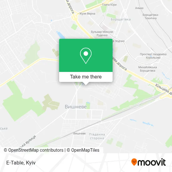 E-Table map