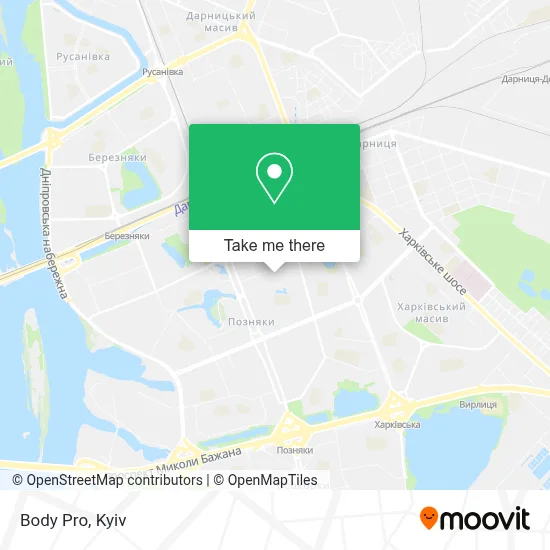 Body Pro map