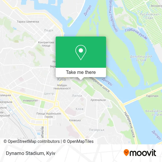 Dynamo Stadium map