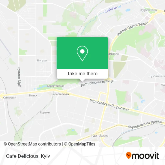 Cafe Delicious map