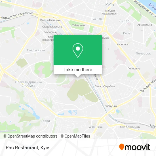 Rac Restaurant map