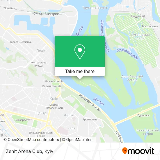 Zenit Arena Club map