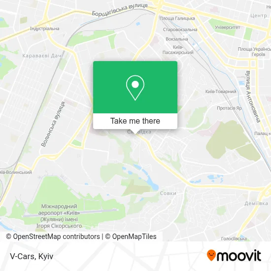 V-Cars map