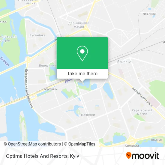 Optima Hotels And Resorts map