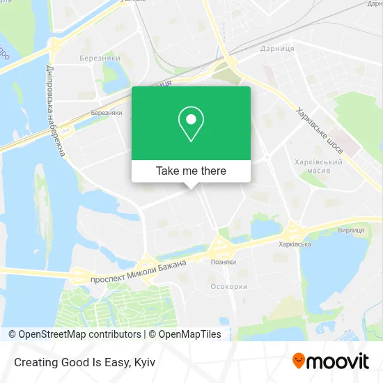 Creating Good Is Easy map