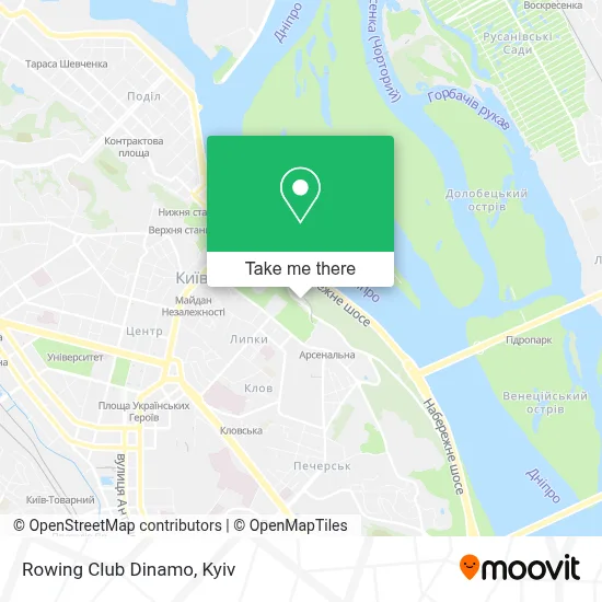 Rowing Club Dinamo map
