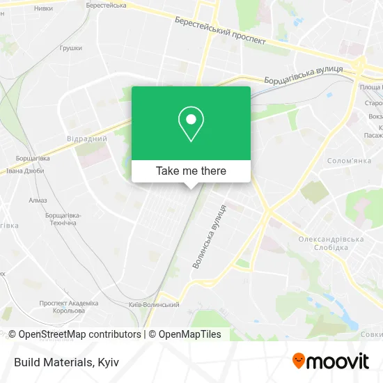 Build Materials map