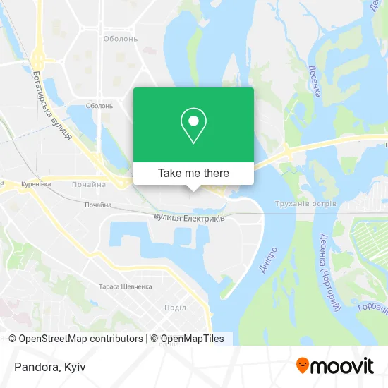 Pandora map