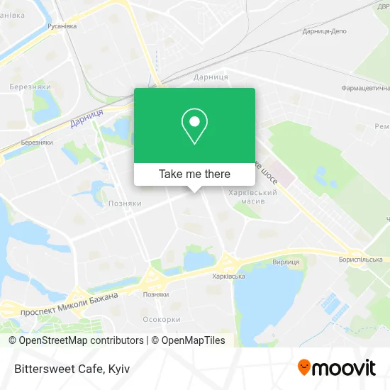 Bittersweet Cafe map