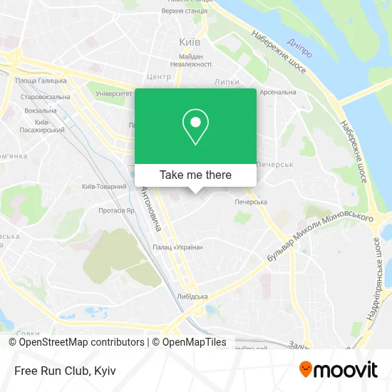 Free Run Club map