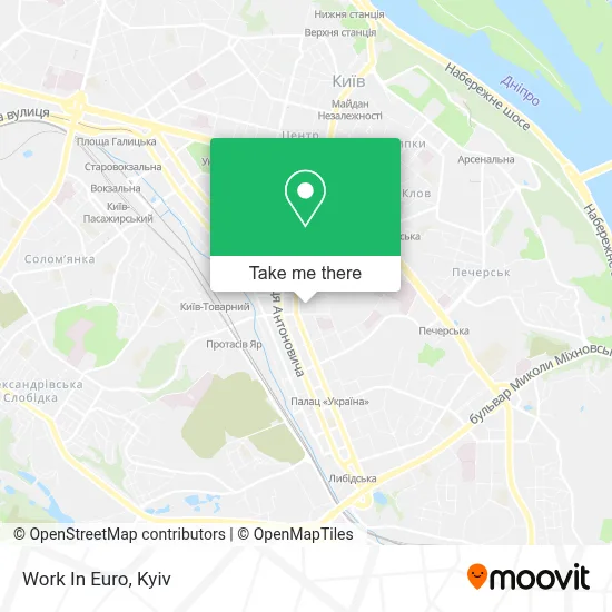 Work In Euro map