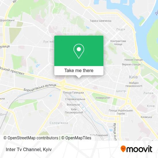 Inter Tv Channel map