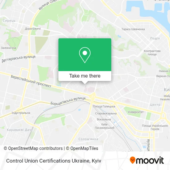 Control Union Certifications Ukraine map