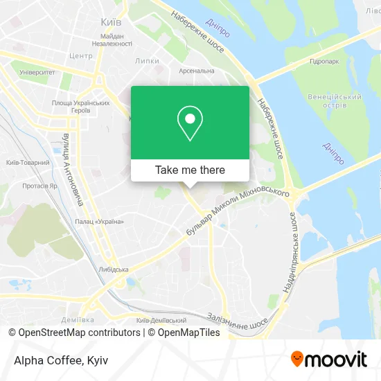 Alpha Coffee map