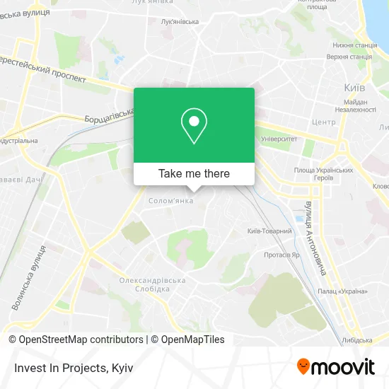 Invest In Projects map