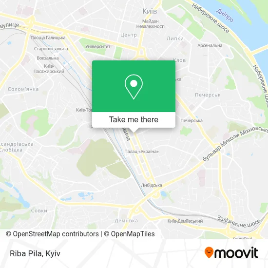 Riba Pila map