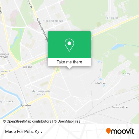 Made For Pets map