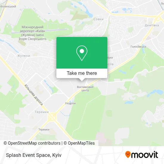 Splash Event Space map