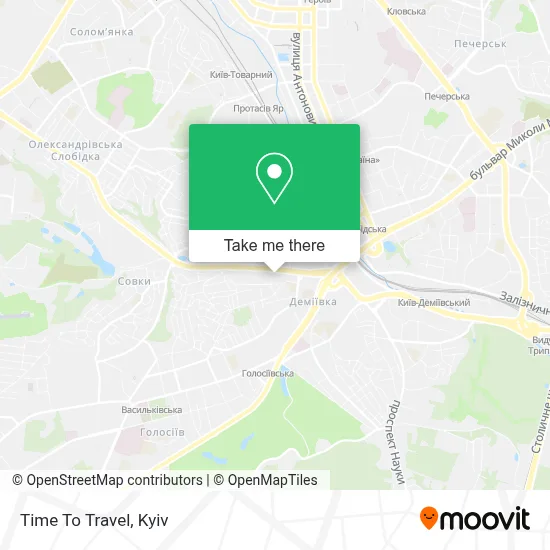 Time To Travel map