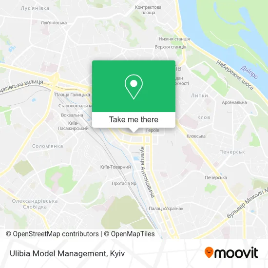 Ulibia Model Management map