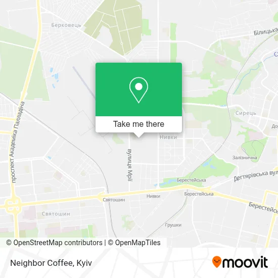 Neighbor Coffee map