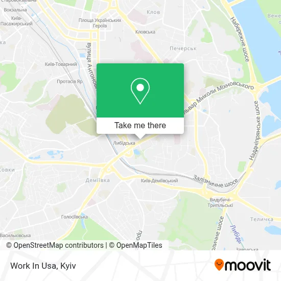 Work In Usa map