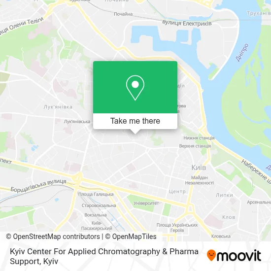 Kyiv Center For Applied Chromatography & Pharma Support map