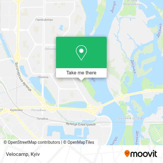 Velocamp map
