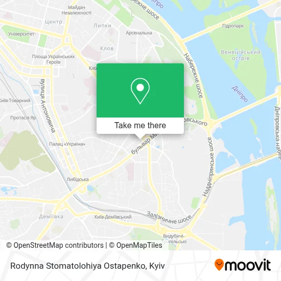 Rodynna Stomatolohiya Ostapenko map