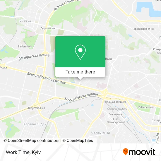 Work Time map