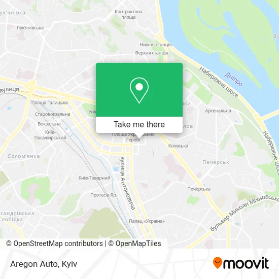 Aregon Auto map