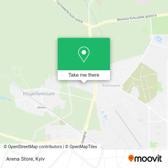 Arena Store map