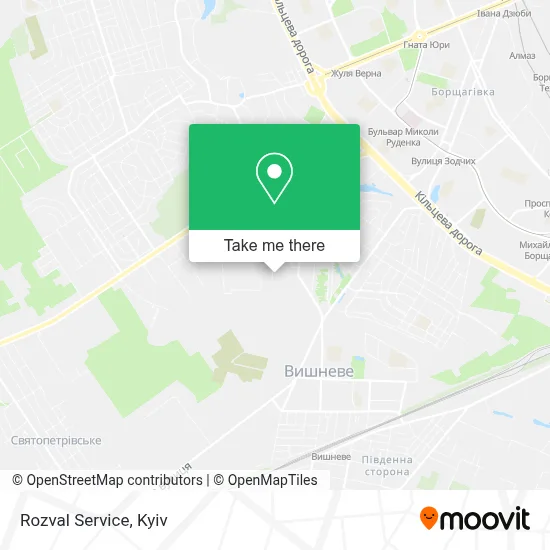Rozval Service map