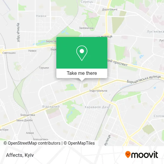 Affects map