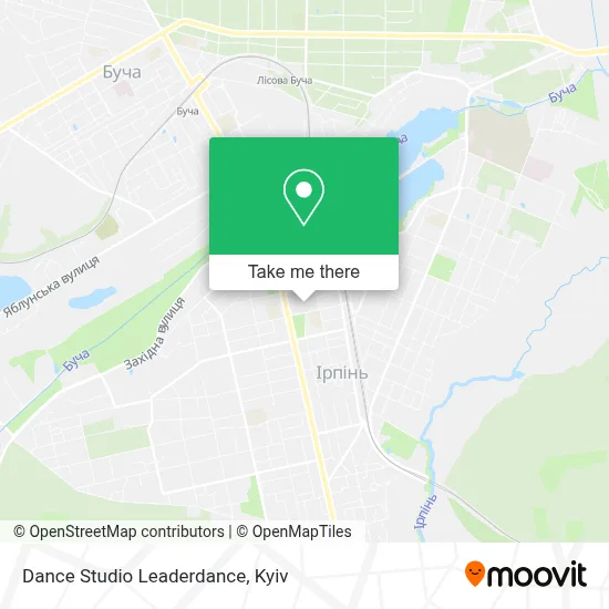 Dance Studio Leaderdance map