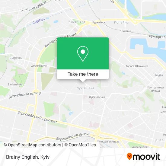 Brainy English map