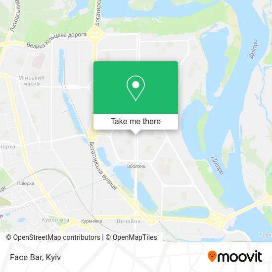 Face Bar map