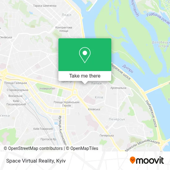 Space Virtual Reality map