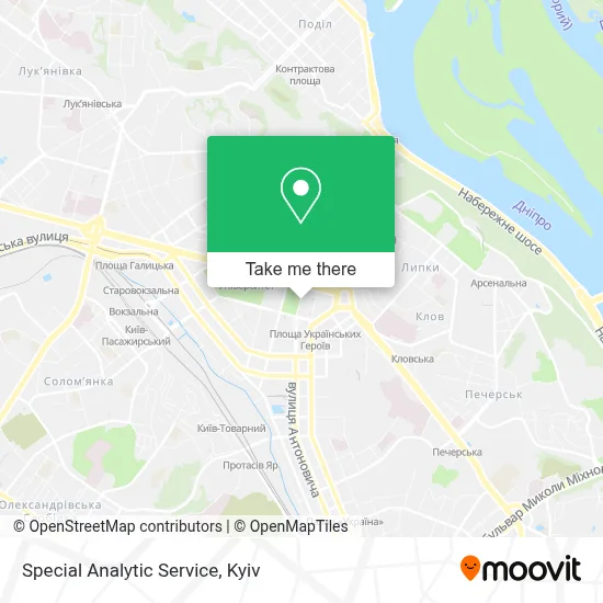 Special Analytic Service map