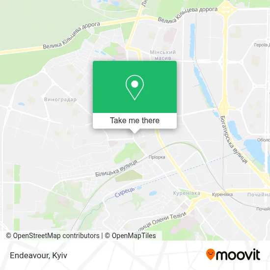 Endeavour map
