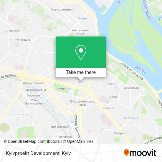 Kyivproekt Development map